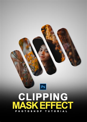 87K views · 1K reactions | How to Create Clipping Mask Effect in Photoshop | Photoshop Shorts Tutorial #clippingmask #createdclippingmask #clippingmask #makeclippingmask #clippingmaskinphotoshop #clippingmaskphotoshop #adobephotoshop #adobephotoshopcc #adobephotoshop2024 #adobephotoshopfree #tutorialforbeginner #graphicssolutiontricks #adobephotoshop | Graphics Solution Tricks | Facebook