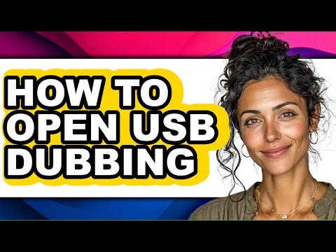 How to Open Usb Dubbing (only Way)