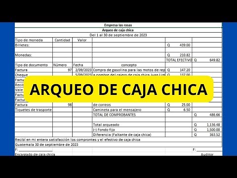 ¿Cómo hacer un arqueo de caja chica de forma rapida y fácil?