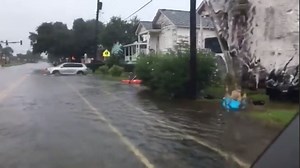 Streets flood in Galveston, flash flood watch for coastal counties