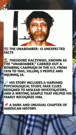 🕵️ The Unabomber case became one of the most unusual criminal investigations in U.S. history. 🇺🇸