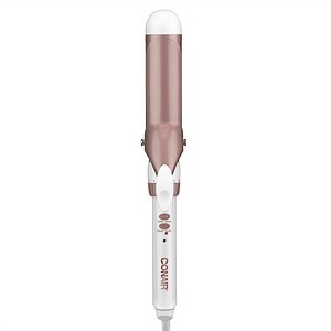 Conair Double Ceramic 1-1/2" Curling Iron, Creates Soft Waves, For Medium to Long Hair