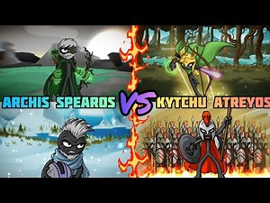 STICK WAR 3 NEW UPDATE! ARCHIS AND SPEAROS VS KYTCHU AND ATREYOS! OLD GENERALS VS NEW GENERALS!