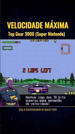 O Jogo Mais Rápido do Super Nintendo! Top Gear 3000 🚀🏎️ #retrogaming #nostalgia #games