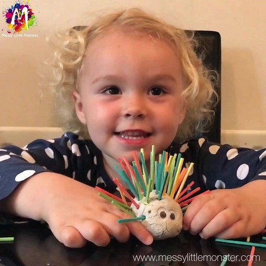 55K views · 194 reactions | CLAY HEDGEHOG These are so easy and fun to make. Roll a ball of clay, add googly eyes and then use match sticks, dried spaghetti or small twigs to make spikes. | Kids art, craft and activity ideas - Messy Little Monster | Facebook