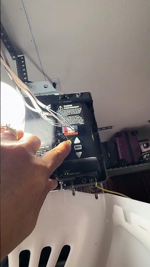 Programming the garage door opener to remote control #tutorial #diy #garage #program #remotecontrol