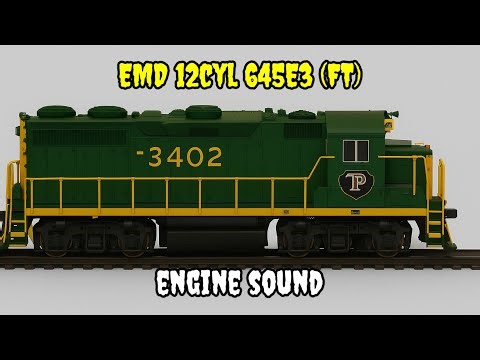 Engine Sound | EMD 12cyl 645E3 (FT)