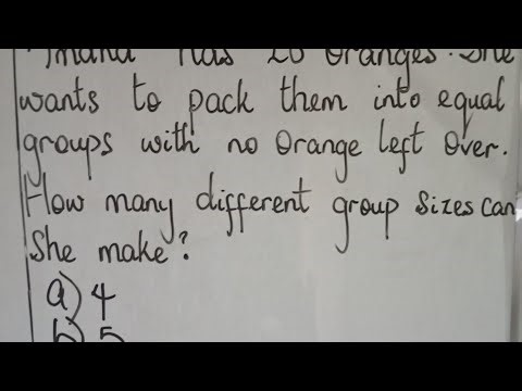 How to solve problems involving factors of numbers