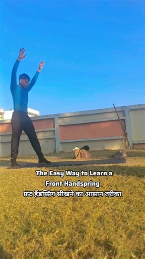 Lokesh Ahirwar on Instagram: "Front Handspring Tutorial #fronthandspring #tutorial #flipsandtricks #acrobatics #lokesh_fliptofit"