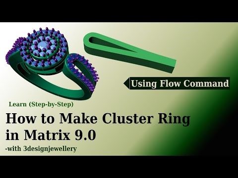 ||🔷How to make Cluster Ring in Matrix🔷|| #Matrix 9 || #rhino matrix tutorial || #matrix 9