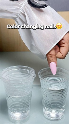 Did you know about this WILD colour changing nail trick? 😳 #nails #viral #thermalgelpolish