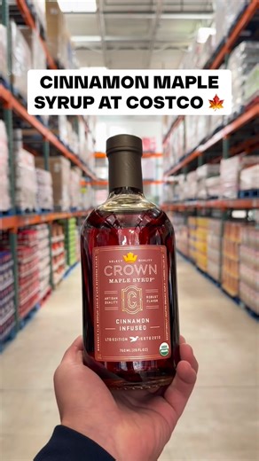 27K views · 96 reactions | 林 Cinnamon-Infused Maple Syrup is at Costco! I didn’t know syrup could feel fancy until I saw this  The cinnamon flavor is perfect for pancakes, coffee, or fall cocktails  Grab it for $15.89! #Costco #MapleSyrup | Costco Buys | Facebook