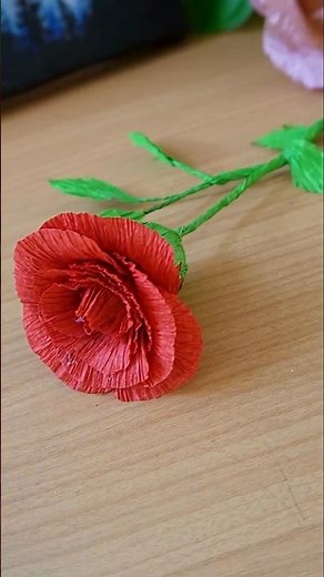 How to make Quick and easy paper rose/DIY Rose Making Ideas/ Decorative Arts/ Short