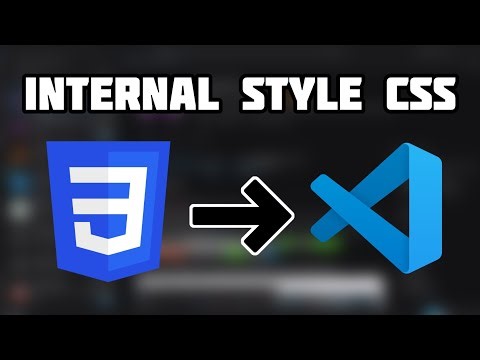 How to design internal Style CSS in Visual Studio Code