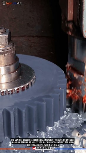 Innovation Teflon Gear: CNC Gear Hobbing, Low Friction Performance, Precision Chemical Tech #tech