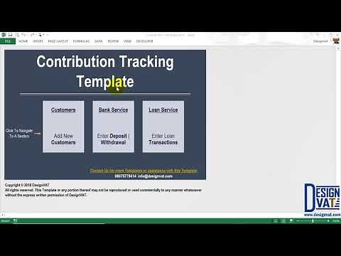 Savings & Loans Spreadsheet (Cooperatives) Contribution Ajo Spreadsheet
