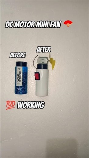 How to make mini fan using waste powder bottle real invention ✅. #science #project #ytshorts #viral