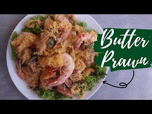 Butter Prawn with Egg Floss Recipe | Silky Egg Floss | Chinese Style