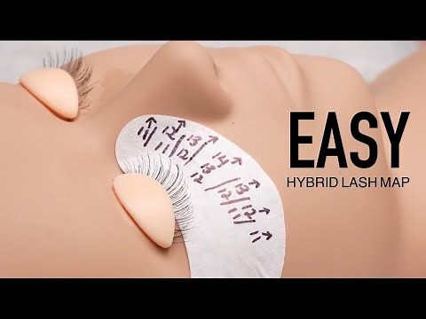 EASY Hybrid Lash Mapping / Lash Extensions 101 / Beginner lash tips