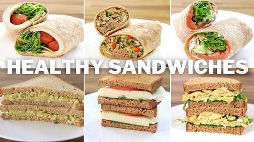 8 Best Healthy Sandwiches and Wraps Recipes