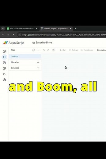 ⚡Create Bulk Emails Formats Instantly📬| Google Sheets + Apps Script Hack 🚀✨#bulkemail