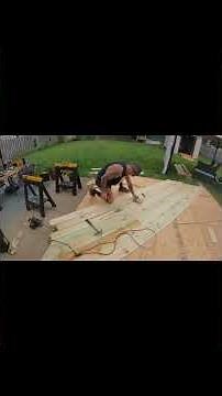 DIY $300 PALLET DECK #deck #pallets #patio #backyard