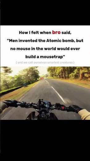 and we call ourselves smart #bikeride #bikelife #relatable #quotes #shorts