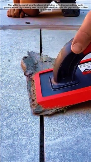 Why Pros Always Apply Tile Grout at an Angle! 💡