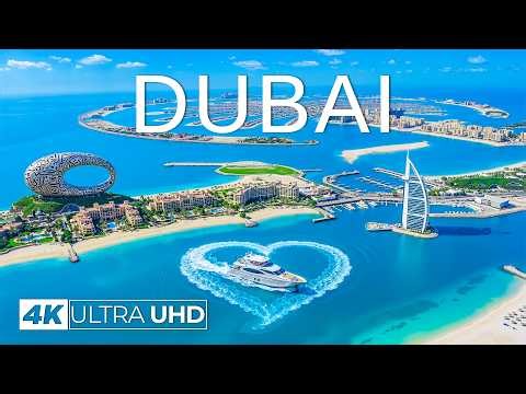 [4K] Dubai 🇦🇪 Unreal Coastal Luxury | Burj Khalifa Views, Palm Beaches & Deep House Mood ✨