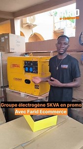 1.5K reactions · 20 shares | Avec les coupures de courant de ces deux derniers jours, il est temps de penser à une solution durable ! Un groupe électrogène de 5 KVA est disponible dès maintenant pour vous permettre de continuer vos activités sans interruption. Commandez maintenant avant que le stock ne s'épuise. #Faridecommerce #groupeelectrogene #KVA | Farid E-commerce | Facebook