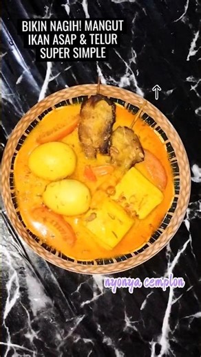 Addictive! Super Simple Smoked Fish and Egg Mangut #shorts
