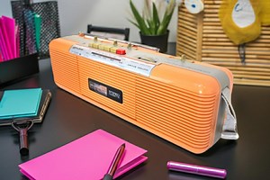 Peach Pink 80s Lenoxx Sound Model CT-725 AM FM Cassette Mini Boombox Radio! Sounds Great Excellent Condition! - Etsy