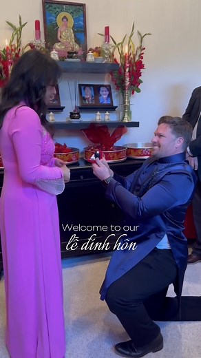 Welcome to my bridal era as a Vietnamese bride to be! In Vietnamese culture, the engagement (“lễ đính hôn”) is a highly significant event in courtship, traditionally seen as a formal agreement between two families rather than just between the couple. It solidifies the commitment to marriage and often involves a ceremony that resembles a mini-wedding. Though modern Vietnamese couples sometimes simplify or adapt the tradition, it still holds cultural importance. I couldn’t have asked for a better