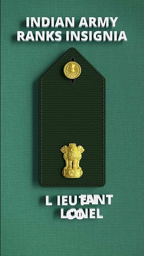 Indian army rank insignia #Army #Insignia