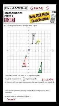 GCSE Maths Higher - Daily Exam Question - Day 115 (Combined Transformations)