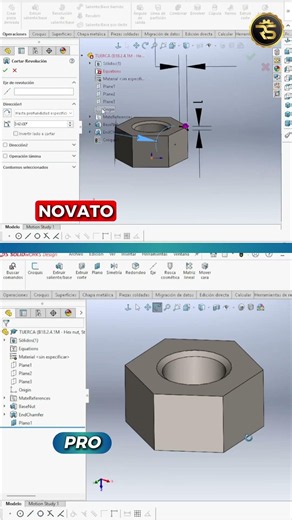 NOVATO VS PRO: EXTRUIR CORTE E INVERTIR LADO DE CORTE EN SOLIDWORKS 🚀