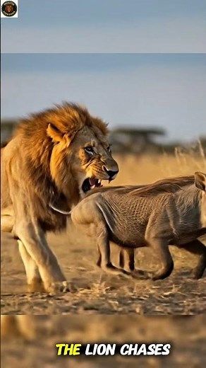 Lion Gets Owned by Warthog – You Won’t Believe This