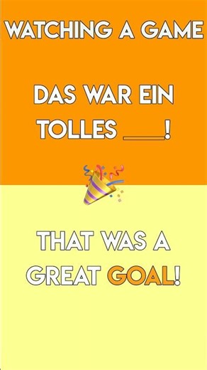 German Phrases for Watching a Soccer Game 🥅 #learngerman