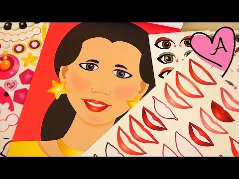 Actividad para hacer caras con pegatinas | Muñecas y juguetes con Andre para niñas y niños