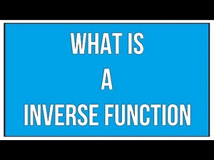 What is an Inverse Function - An introduction / Maths Algebra