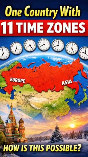 Where, One Country With 11 Time Zones?