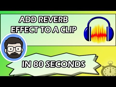 Add Reverb Effect to a Clip in Audacity IN 80 SECONDS