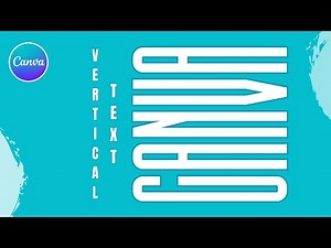 How To Create Vertical Text easily in Canva #easycanva lCanva tutorial