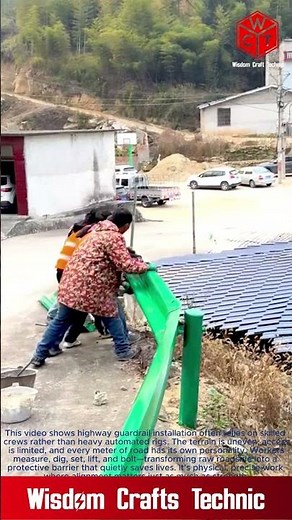 Manual Installation Process of Highway Guardrail in Rural Areas: Building Safer Roads