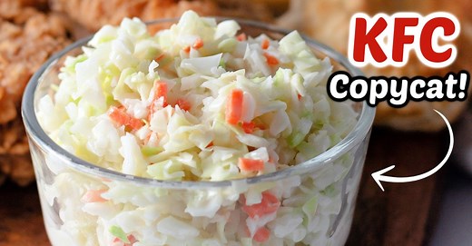 Copycat KFC Coleslaw Recipe - Now you can make the beloved KFC coleslaw at home.