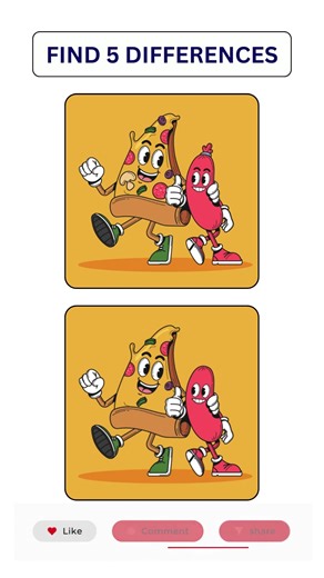 Only 10% Can Find All 5 Differences | Visual Puzzle Challenge #shorts
