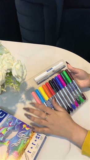 DOMS Colour Pens ASMR | Tapping & Showing All Colors 🎨✨