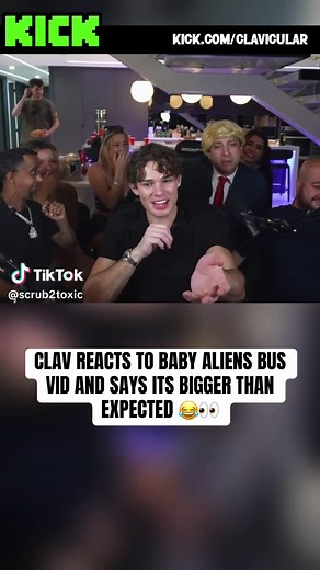 Clav Reacts to Baby Aliens Bus Video