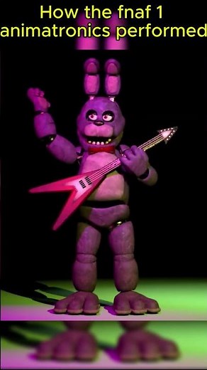 How the fnaf 1 animatronics performed #fnaf #subscribe