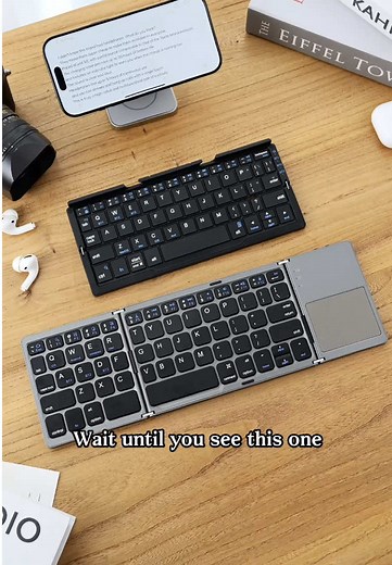 This Foldable Keyboard Just Got Upgraded—Touchpad, Portability & Seamless Device Switching! 🙌 #keyboardbluetooth #keyboardwireless #keyboardmini #unboxing #keyboard #iphone #bluetoothkeyboard #wireless #tech #minikeys #foldablekeyboard #holding #digital #desktop #usa_tiktok #tiktokmademebuyit #TikTokShopHolidayHaul #foryou #fyp #spotlightfinds #giftideas #seasonalgems #ComproDoPequeno